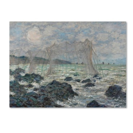 Monet 'Fishing Nets At Pourville' Canvas Art,14x19